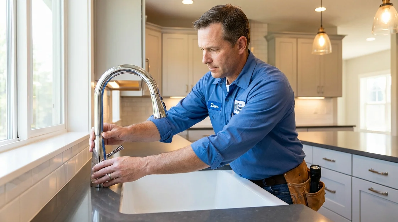 Kitchen faucet installation by Johns Plumbing LLC in Zellwood