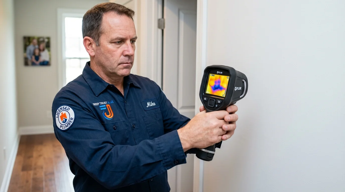 Thermal imaging leak detection by Johns Plumbing LLC in Zellwood